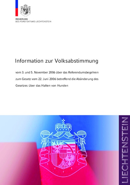 Informationsbroschüre der Regierung