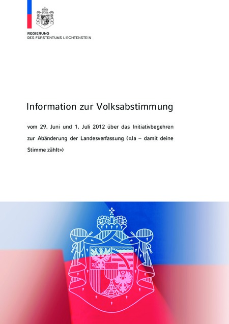 Information zur Volksabstimmung