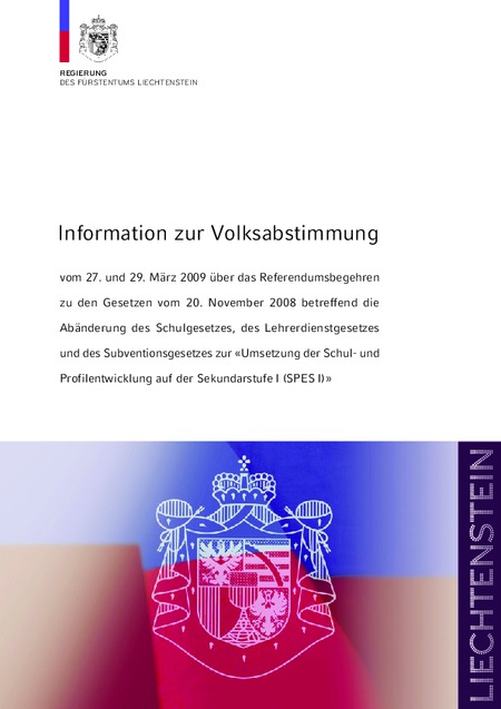 Information zur Volksabstimmung SPES I